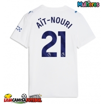 Camisa de Futebol Manchester City Rayan Ait-Nouri #21 Equipamento Alternativo Mulheres 2026-27 Manga Curta